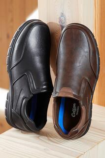 Классические туфли без шнуровки Cotton Traders, черный