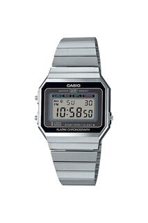 Классические цифровые кварцевые часы из нержавеющей стали - A700We-1Aef Casio, черный
