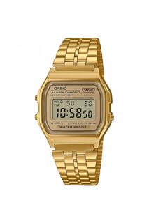 Классические цифровые кварцевые часы из пластика/смола - A158Wetg-9Aef Casio, золото