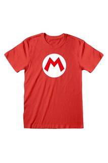 Футболка с логотипом Super Mario, красный