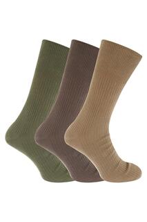 Неэластичные носки для диабетиков Big Foot (3 пары) Universal Textiles, коричневый