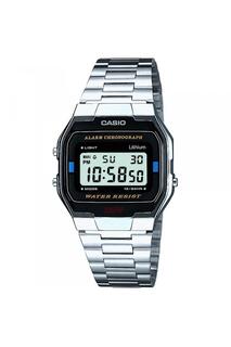 Классические цифровые часы из пластика/пластика для отдыха - A163Wa-1Qes Casio, черный