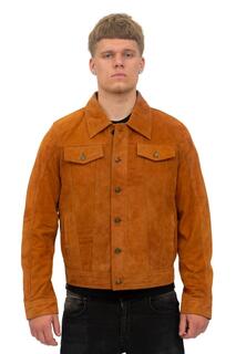 Куртка Trucker из козьей замши-Тараз Infinity Leather, коричневый