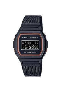 Классические цифровые часы из нержавеющей стали - A1000Mb-1Bef Casio, черный