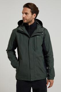 Куртка Thunderstorm 3 в 1, дышащее теплое зимнее пальто Mountain Warehouse, хаки