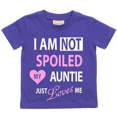 Рубашка «Я не избалована, моя тетя просто любит меня» 60 SECOND MAKEOVER, фиолетовый