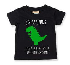 Рубашка сестры-динозавра 60 SECOND MAKEOVER, черный