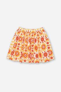 Заводная юбка с цветочным принтом Kite, оранжевый