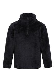 Пуловер Teddy из дышащего флиса с молнией до половины Mountain Warehouse, черный