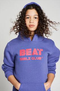 Худи с логотипом Aerial Beat Girlz Club, фиолетовый