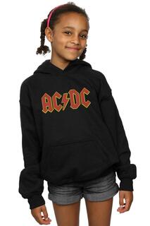 Красный худи с логотипом AC/DC, черный
