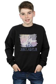 Толстовка с флагом Stove Janis Joplin, черный