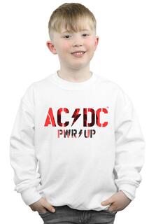 Толстовка с логотипом PWR UP AC/DC, белый