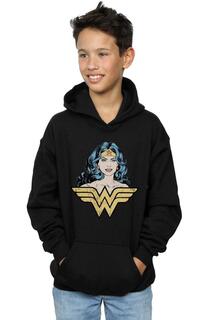 Толстовка с капюшоном «Чудо-женщина» DC Comics, черный