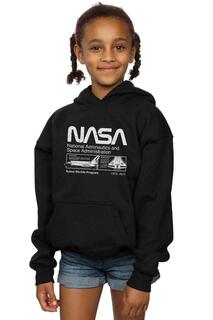 Классическая толстовка с капюшоном для космического корабля NASA, черный