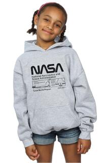 Классическая толстовка с капюшоном для космического корабля NASA, серый