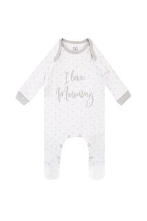 Комбинезон для сна Baby I Love Mummy Harry Bear, белый