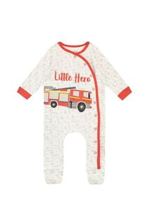 Комбинезон для сна с пожарной машиной Baby Little Hero Harry Bear, серый
