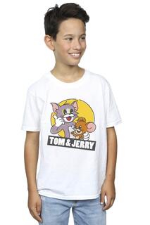 Футболка с логотипом Sketch Tom &amp; Jerry, белый