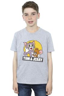 Футболка с логотипом Sketch Tom &amp; Jerry, серый