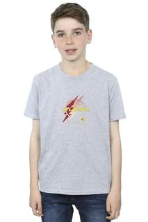Футболка с логотипом Flash Lightning DC Comics, серый
