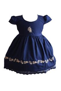 Цветочное платье Cinda, синий