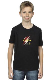 Футболка с логотипом Flash Lightning DC Comics, черный