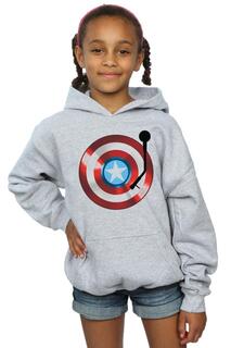 Толстовка с капюшоном «Капитан Америка» Marvel, серый