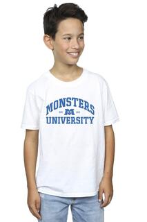 Футболка с логотипом Университета монстров Disney, белый