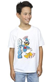 Крутая футболка с Дональдом Даком Disney, белый