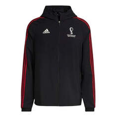 Куртка Adidas Fifa World Cup 2022 Official Emblem Woven Jacket &apos;Black&apos;, черный