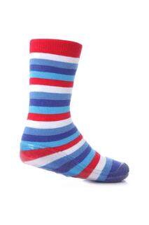 1 пара полосатых носков-тапочек Gripper со скидкой 25% на этот стиль SOCKSHOP, синий