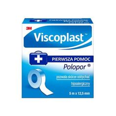 Патчи Viscoplast Polopor Przylepiec 5 m x 12,5 mm 1 Sztuka, 1 op.