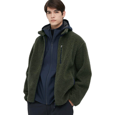 Куртка unisex Uniqlo Windproof Outer Fleece, оливковый