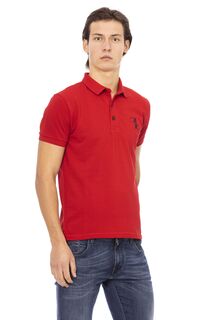 Рубашка-поло Billionaire S/s &quot;bb&quot; Embroidery, красный/темно-синий