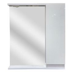 Шкафы навесные для ванной шкаф зеркальный GRADEONIKA Зефир 60см с подсветкой правый белый