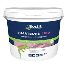 Клей для напольных покрытий и отвердители клей BOSTIK SMARTBOND LINO для бытового линолеума 6кг, арт.50024468