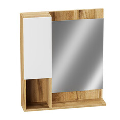 Шкафы навесные для ванной шкаф зеркальный GRADEONIKA Феникс 60см дуб вотан