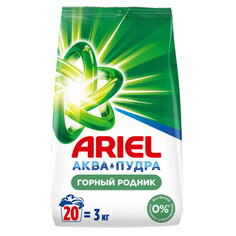 Средства для стирки белья порошок стиральный ARIEL Горный Родник 3кг