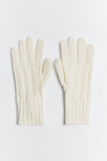 перчатки женские Перчатки вязаные с узором-косичкой Befree