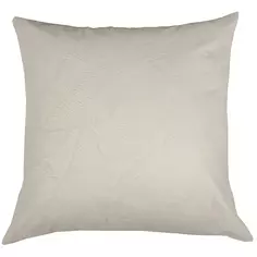 Подушка Infinity Лист 45x45 см цвет кремовый Linen Way