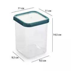 Контейнер для сыпучих продуктов Delinia 1.2 л полистирол цвет прозрачно-зеленый