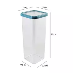 Контейнер для сыпучих продуктов Delinia 2.2 л полистирол цвет прозрачно-зеленый