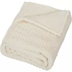 Плед Braid 180x200 см велсофт цвет экрю Столица текстиля