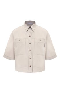 Хлопковая рубашка Brunello Cucinelli