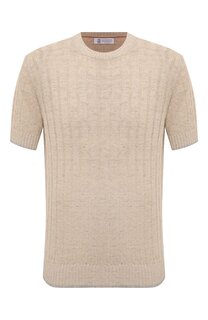 Джемпер изо льна и хлопка Brunello Cucinelli