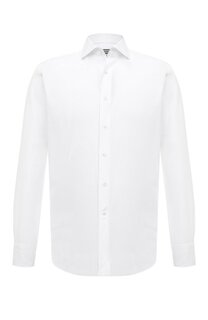 Сорочка из хлопка и льна Canali
