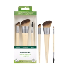 New Natural Conceal, Enhance, Sculpt Trio Набор кистей для макияжа Eco Tools