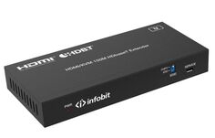 Удлинитель HDMI Infobit E150SK HDBaseT (Tx и Rx), HDMI 18,0 Гбит/с, 150 м для 1080p, 120 м для 4K/60 Гц., KVM, двунаправленный ИК и RS232, POC, HDCP 2