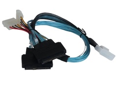 Кабель Procase CBL-SLSAS8-2U2-6 для подключения корзин, SFF-8654 (Slimline SAS x8) к 2 * U.2, 60cm